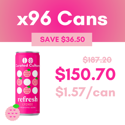 Refresh Lychee Prebiotic Soda