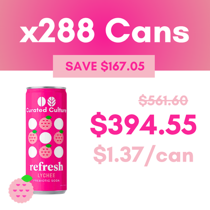 Refresh Lychee Prebiotic Soda