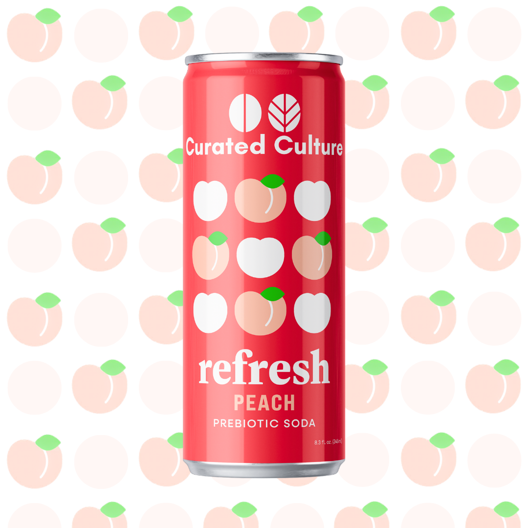 Refresh Peach Prebiotic Soda