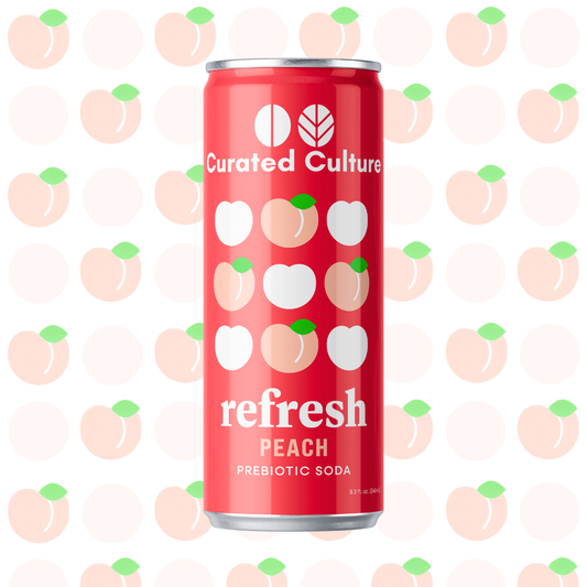 Refresh Peach Prebiotic Soda