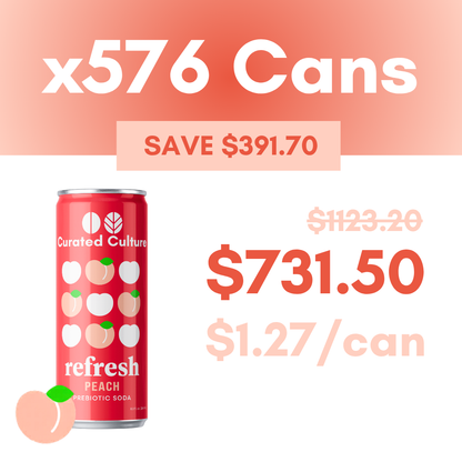Refresh Peach Prebiotic Soda