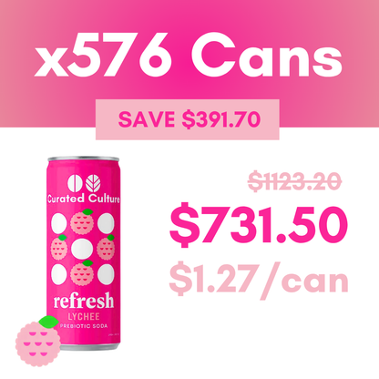 Refresh Lychee Prebiotic Soda